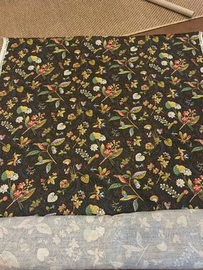 Fabric Schumacher Blackwell Linen Noir